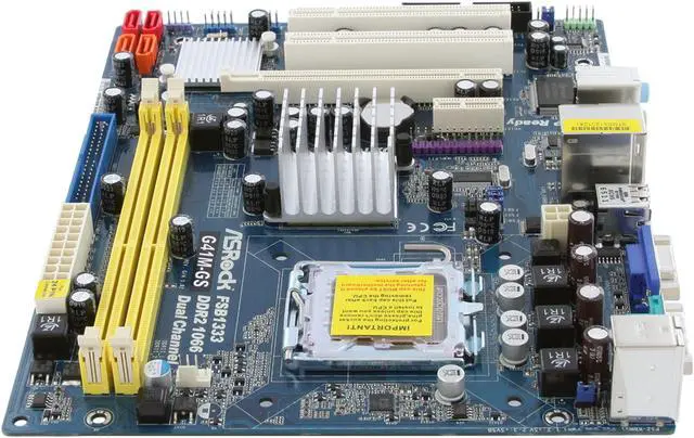 Alt view image 6 of 11 - ASRock G41M-GS LGA 775 Intel G41 Micro ATX Intel Motherboard