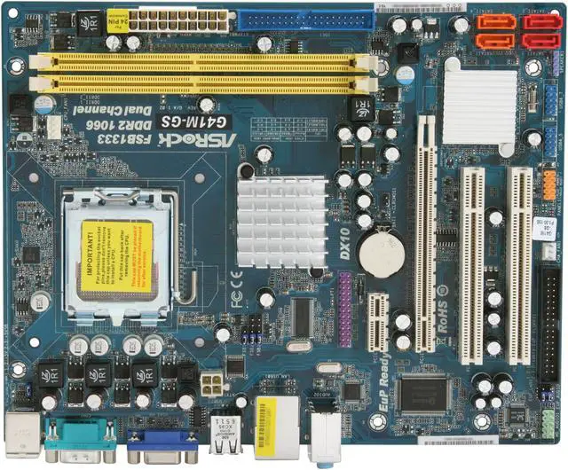 Alt view image 9 of 11 - ASRock G41M-GS LGA 775 Intel G41 Micro ATX Intel Motherboard