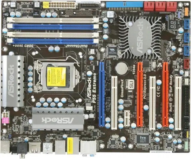 Alt view image 9 of 11 - ASRock P55 Extreme LGA 1156 Intel P55 ATX Intel Motherboard