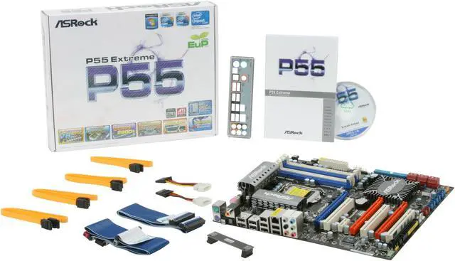 Alt view image 11 of 11 - ASRock P55 Extreme LGA 1156 Intel P55 ATX Intel Motherboard
