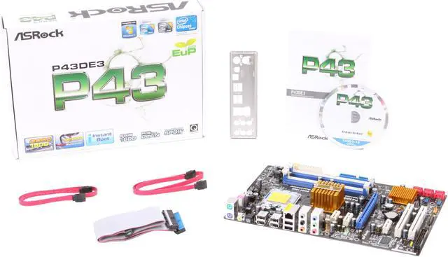 Alt view image 5 of 5 - ASRock P43DE3 LGA 775 Intel P43 ATX Intel Motherboard
