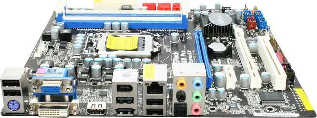 Alt view image 2 of 5 - ASRock H55M Pro LGA 1156 Intel H55 HDMI Micro ATX Intel Motherboard