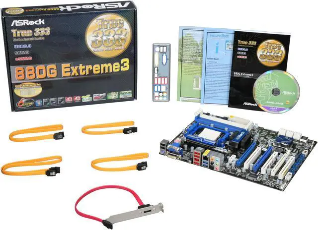 Alt view image 5 of 5 - ASRock 880G EXTREME3 AM3 AMD 880G USB 3.0 HDMI ATX AMD Motherboard