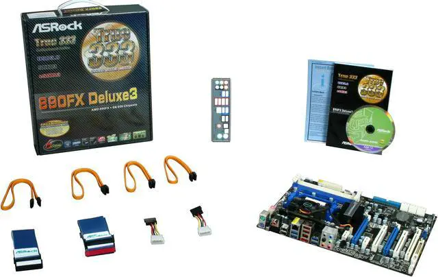Alt view image 5 of 5 - ASRock 890FX DELUXE3 AM3 AMD 890FX USB 3.0 ATX AMD Motherboard