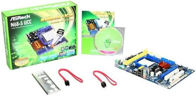 Alt view image 5 of 5 - ASRock N68-S UCC AM3/AM2+/AM2 NVIDIA GeForce 7025 / nForce 630a Micro ATX AMD Motherboard