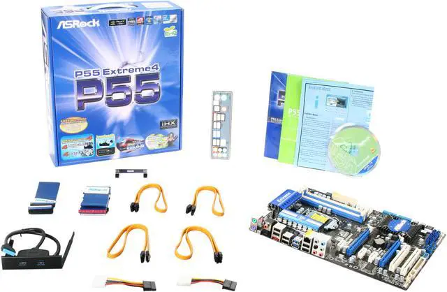 Alt view image 5 of 5 - ASRock P55 EXTREME4 LGA 1156 Intel P55 USB 3.0 ATX Intel Motherboard