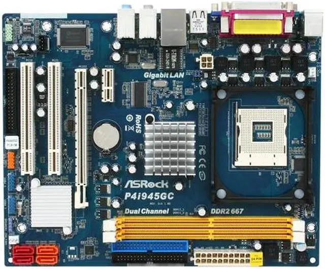 Alt view image 3 of 5 - ASRock P4i945GC Socket 478 Intel 945GC Micro ATX Intel Motherboard