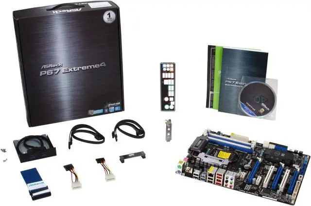 Alt view image 5 of 5 - ASRock P67 EXTREME4 (B3) LGA 1155 Intel P67 USB 3.0 ATX Intel Motherboard