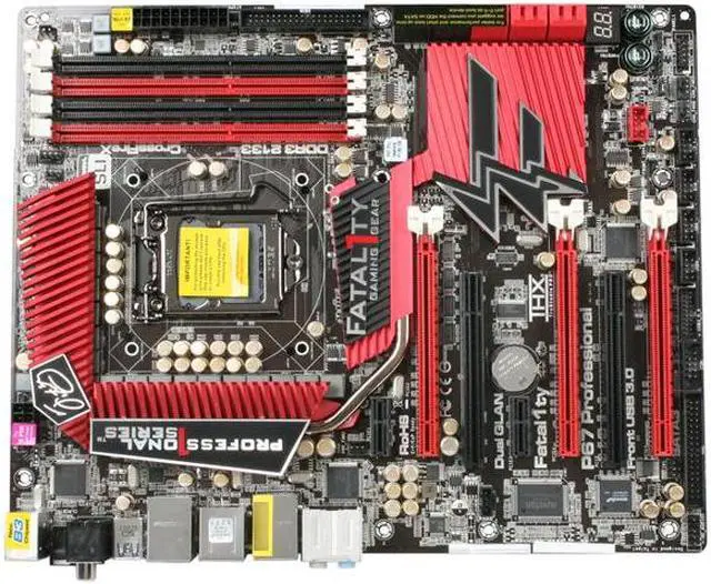Alt view image 3 of 5 - ASRock Fatal1ty P67 PROFESSIONAL (B3) LGA 1155 Intel P67 USB 3.0 ATX Intel Motherboard