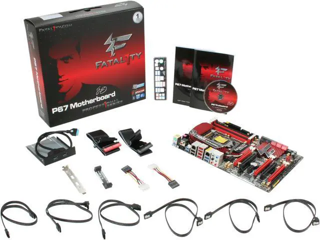 Alt view image 5 of 5 - ASRock Fatal1ty P67 PROFESSIONAL (B3) LGA 1155 Intel P67 USB 3.0 ATX Intel Motherboard