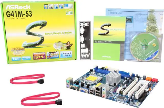 Alt view image 5 of 5 - ASRock G41M-S3 LGA 775 Intel G41 + ICH7 Micro ATX Intel Motherboard