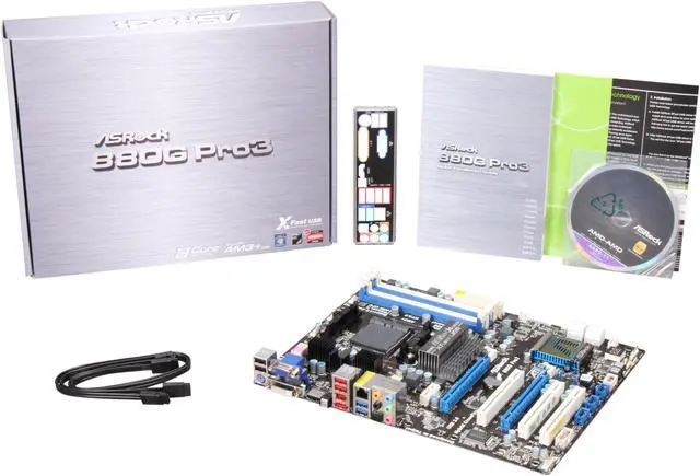 Alt view image 5 of 5 - ASRock 880G PRO3 AM3+ AMD 880G USB 3.0 HDMI ATX AMD Motherboard