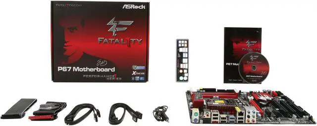 Alt view image 5 of 5 - ASRock Fatal1ty P67 Performance LGA 1155 Intel P67 USB 3.0 ATX Intel Motherboard