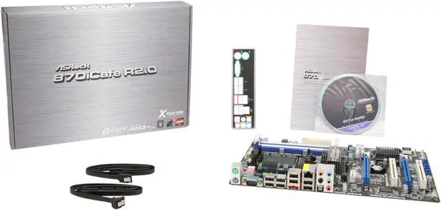 Alt view image 5 of 5 - ASRock 870iCafe R2.0 AM3+ AMD 870 ATX AMD Motherboard