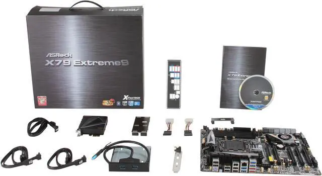 Alt view image 5 of 5 - ASRock X79 Extreme9 LGA 2011 Intel X79 USB 3.0 ATX Intel Motherboard