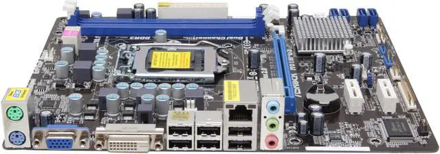Alt view image 2 of 5 - ASRock H61M-GS LGA 1155 Intel H61 Micro ATX Intel Motherboard