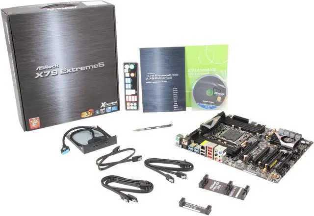 Alt view image 5 of 5 - ASRock X79 Extreme6 LGA 2011 Intel X79 USB 3.0 ATX Intel Motherboard