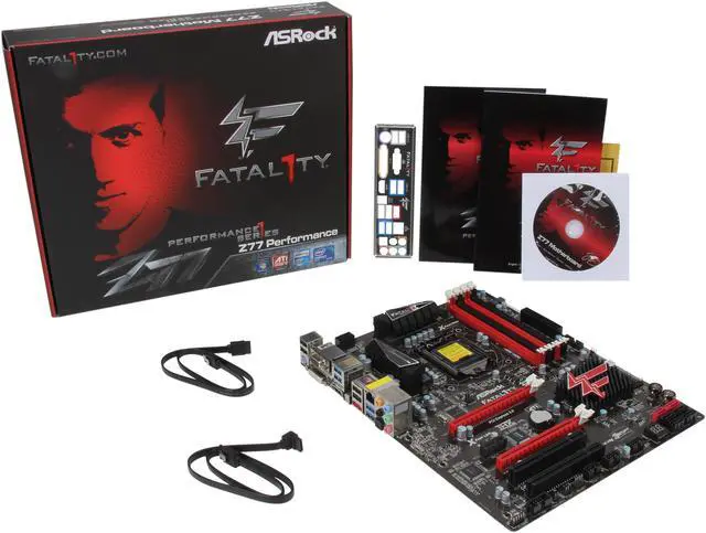 Alt view image 5 of 5 - ASRock Fatal1ty Z77 Performance LGA 1155 Intel Z77 HDMI USB 3.0 ATX Intel Motherboard
