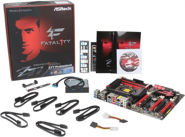 Alt view image 5 of 5 - ASRock Z77 Fatal1ty Professional LGA 1155 Intel Z77 HDMI USB 3.0 ATX Intel Motherboard