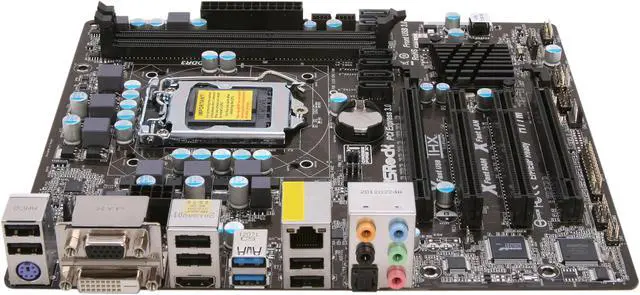 Alt view image 2 of 5 - ASRock H77M LGA 1155 Intel H77 HDMI USB 3.0 Micro ATX Intel Motherboard