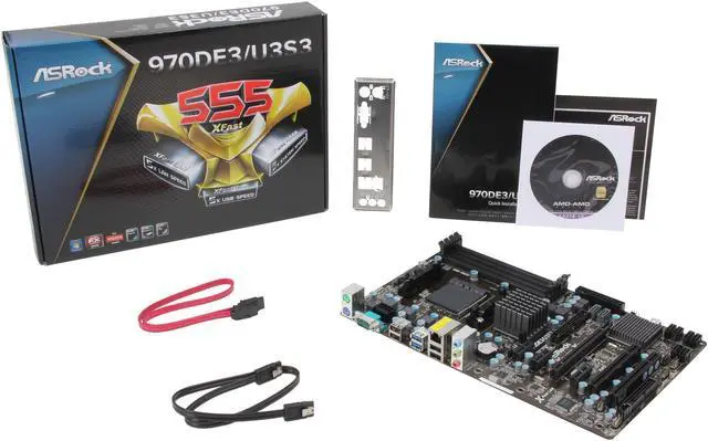 Alt view image 5 of 5 - ASRock 970DE3/U3S3 AM3+ AMD 770 + SB710 USB 3.0 ATX AMD Motherboard