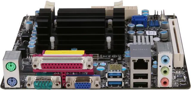 Alt view image 2 of 5 - ASRock AD2700B-ITX Intel Atom D2700 (2.13GHz, dual core) Intel NM10 Mini ITX Motherboard / CPU Combo