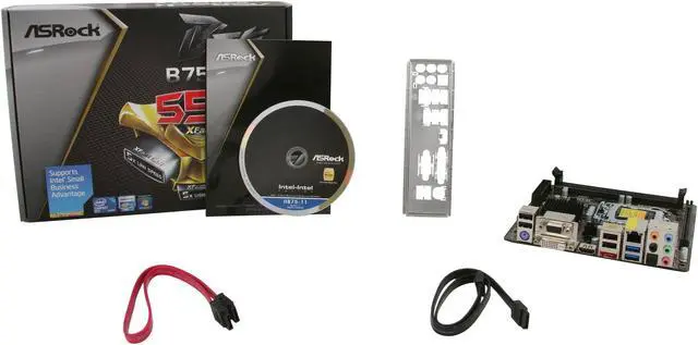 Alt view image 5 of 5 - ASRock B75M-ITX LGA 1155 Intel B75 HDMI USB 3.0 Mini ITX Intel Motherboard