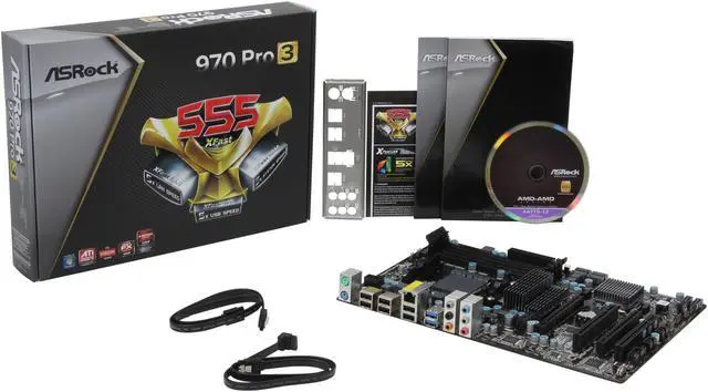 Alt view image 5 of 5 - ASRock 970 PRO3 AM3+ AMD 970 + SB950 USB 3.0 ATX AMD Motherboard