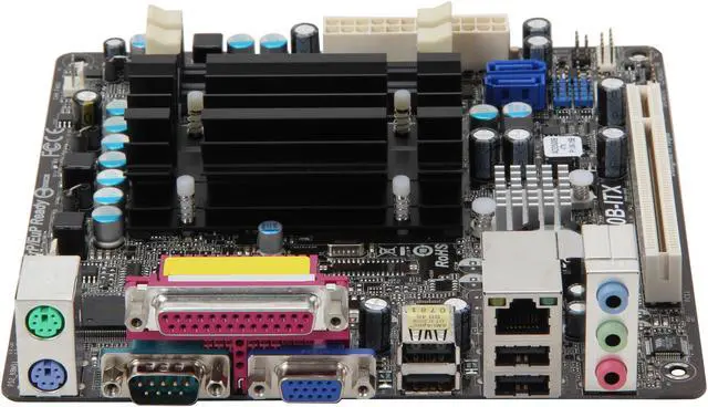 Alt view image 2 of 5 - ASRock AD2500B-ITX Intel Atom D2500 (1.86GHz, dual core) Intel NM10 Mini ITX Motherboard / CPU Combo