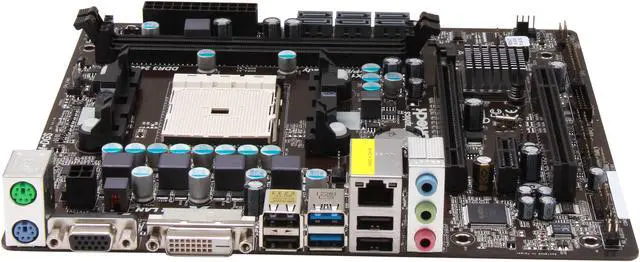 Alt view image 2 of 5 - ASRock FM2A75M-DGS FM2 AMD A75 (Hudson D3) USB 3.0 Micro ATX AMD Motherboard