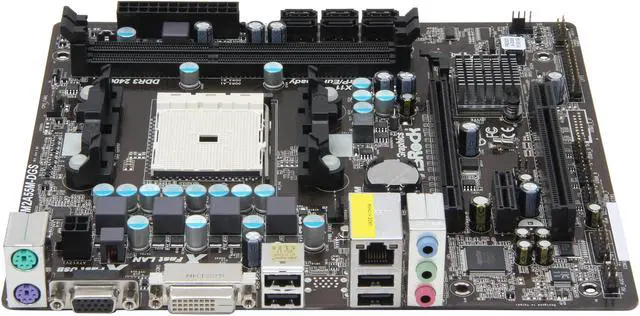 Alt view image 2 of 5 - ASRock FM2A55M-DGS FM2 AMD A55 (Hudson D2) Micro ATX AMD Motherboard