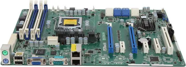 Alt view image 2 of 5 - ASRock E3C204-V+ ATX Server Motherboard LGA 1155 Intel C204 DDR3 1600/1333/1066