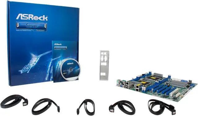 Alt view image 5 of 5 - ASRock EP2C602 SSI EEB Server Motherboard Dual LGA 2011 Intel C602 Supports DDR3 1866 / 1600 / 1333 / 1066 R / LR ECC and UDIMM