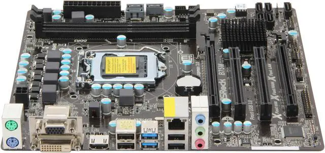 Alt view image 2 of 5 - ASRock B75M R2.0 LGA 1155 Intel B75 HDMI USB 3.0 Micro ATX Intel Motherboard with UEFI BIOS