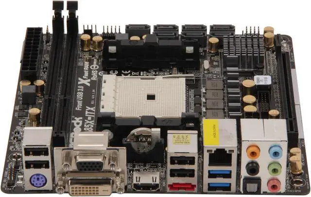 Alt view image 2 of 5 - ASRock FM2A85X-ITX FM2 AMD A85X (Hudson D4) USB 3.0 HDMI Mini ITX AMD Motherboard with UEFI BIOS