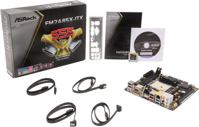 Alt view image 5 of 5 - ASRock FM2A85X-ITX FM2 AMD A85X (Hudson D4) USB 3.0 HDMI Mini ITX AMD Motherboard with UEFI BIOS