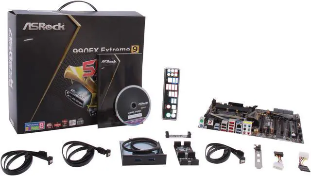 Alt view image 5 of 5 - ASRock 990FX Extreme9 AM3+ AMD 990FX + SB950 USB 3.0 ATX AMD Motherboard with UEFI BIOS