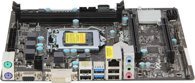 Alt view image 2 of 5 - ASRock B75M-DGS R2.0 LGA 1155 Intel B75 USB 3.0 Micro ATX Intel Motherboard