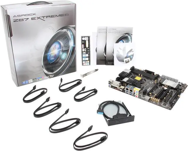 Alt view image 5 of 5 - ASRock Z87 Extreme6 LGA 1150 Intel Z87 HDMI USB 3.0 ATX Intel Motherboard