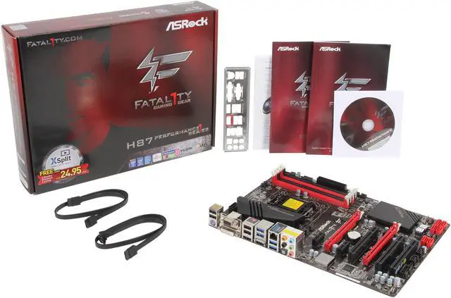 Alt view image 5 of 5 - ASRock Fatal1ty H87 Performance LGA 1150 Intel H87 HDMI USB 3.0 ATX Intel Gaming Motherboard