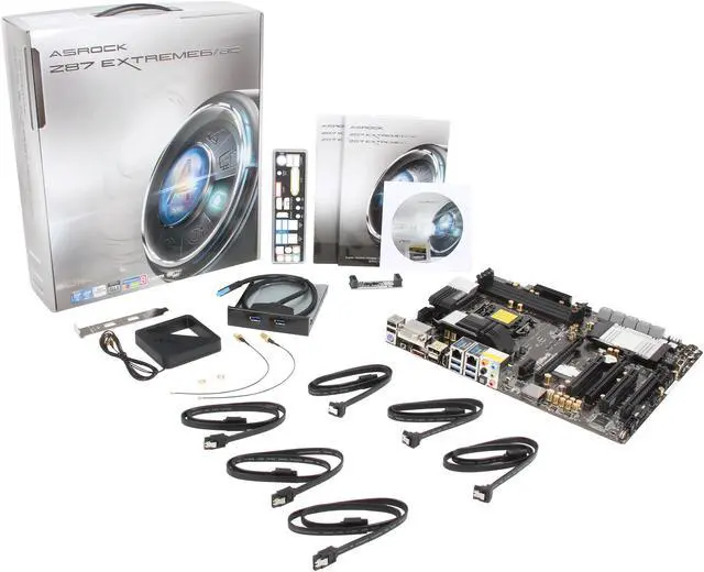 Alt view image 5 of 5 - ASRock Z87 Extreme6/ac LGA 1150 Intel Z87 HDMI USB 3.0 ATX Intel Motherboard