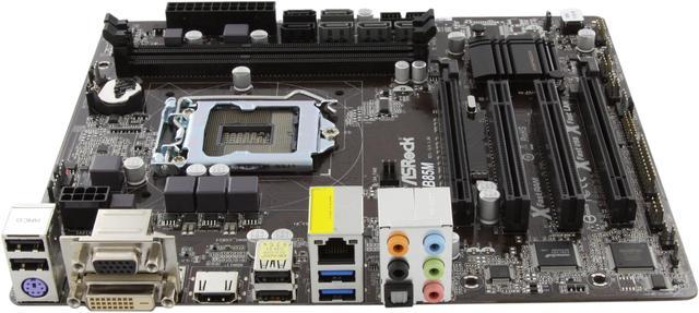 ASRock B85M LGA 1150 Intel B85 HDMI SATA 6Gb/s USB 3.0 Micro ATX Intel  Motherboard
