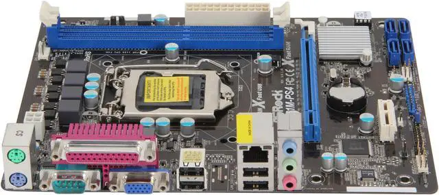 Alt view image 2 of 5 - ASRock H61M-PS4 LGA 1155 Intel H61 Micro ATX Intel Motherboard