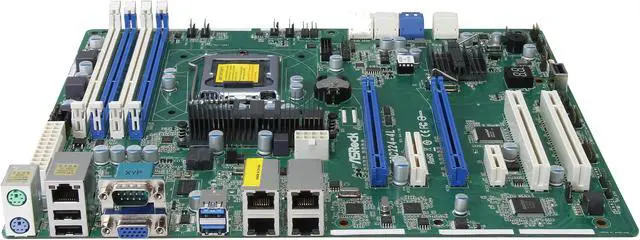 Alt view image 2 of 5 - ASRock E3C224-4L ATX Server Motherboard LGA 1150 Intel C224 DDR3 1600/1333