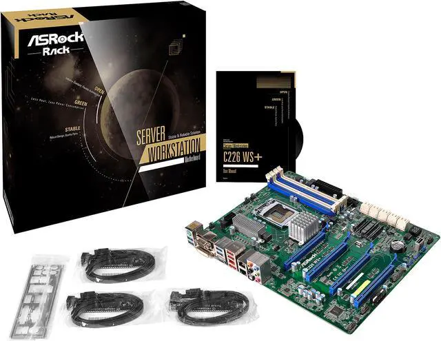 Alt view image 3 of 8 - AsRock Rack C226WS+ ATX Server Motherboard LGA 1150 Intel C226 DDR3 1600/1333