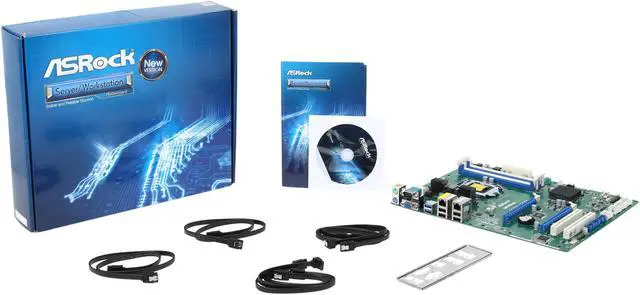 Alt view image 5 of 5 - ASRock Q87WS-DL ATX Server Motherboard LGA 1150 Intel Q87 DDR3 1600/1333