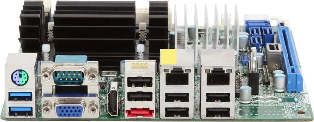 Alt view image 2 of 5 - ASRock AD2550R/U3S3 Mini ITX Server Motherboard DDR3 1066