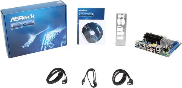 Alt view image 5 of 5 - ASRock AD2550R/U3S3 Mini ITX Server Motherboard DDR3 1066