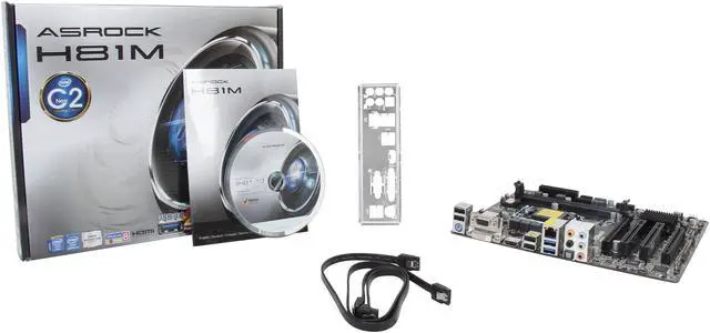 Alt view image 5 of 5 - ASRock H81M LGA 1150 Intel H81 HDMI USB 3.0 Micro ATX Intel Motherboard