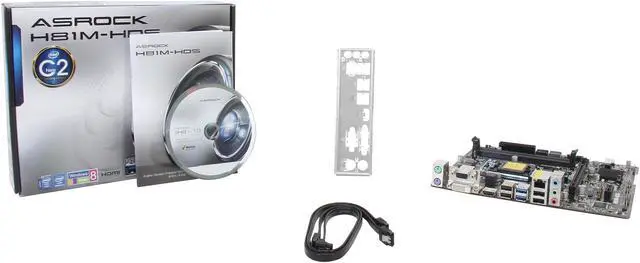 Alt view image 5 of 5 - ASRock H81M-HDS LGA 1150 Intel H81 HDMI USB 3.0 Micro ATX Intel Motherboard